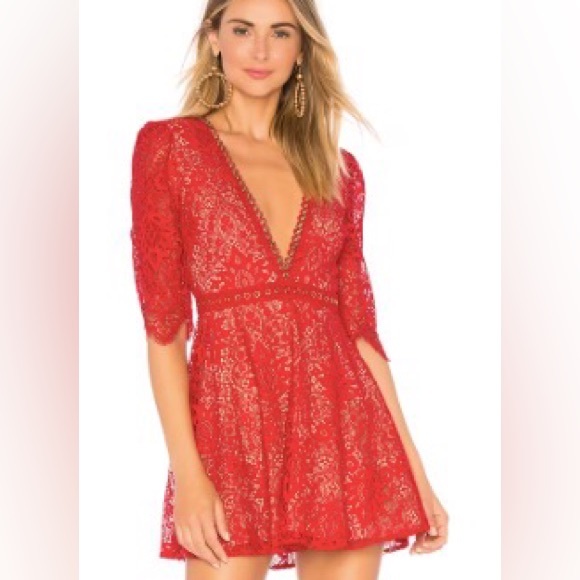 NWOT MAJORELLE Louisa Mini Dress - Scarlet Red XXS - Picture 3 of 5